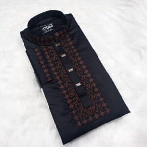 Premium Cotton Sequin Embroidered Panjabi